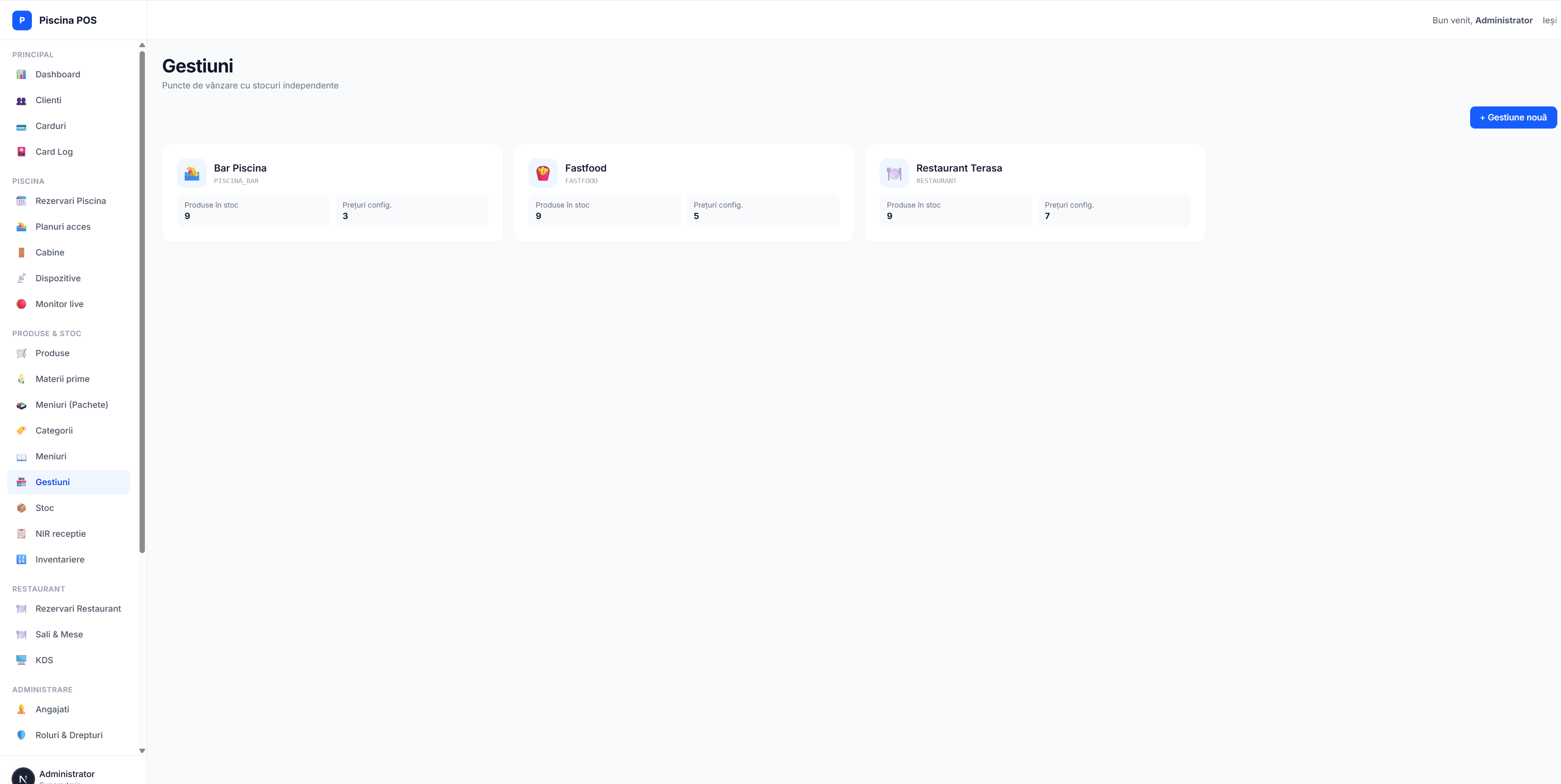 Multi-Location Outlets Management